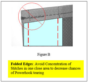 POWERHOOK® fasteners stitching mistakes