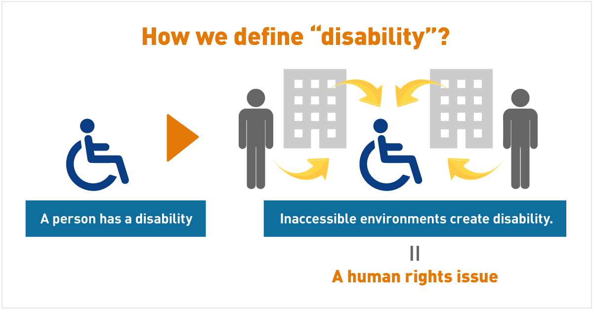 YKK understands that inaccessible environments create disability, and that this is a human rights issue.