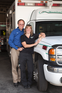 Rick's parents inspired him to begin working in the patient transport industry.