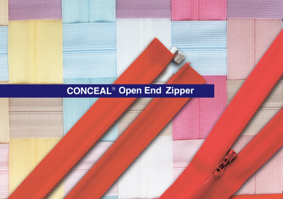 CONCEAL® Open End Zipper