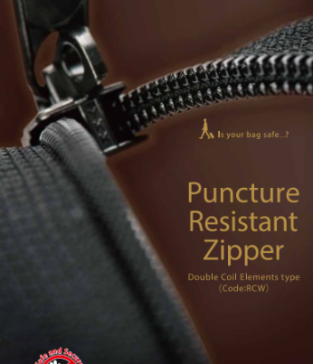 Puncture Resistant Double Coil Luggage Zipper