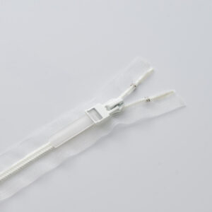 Clear Tape Coil Zipper with Replaceable TPU Puller