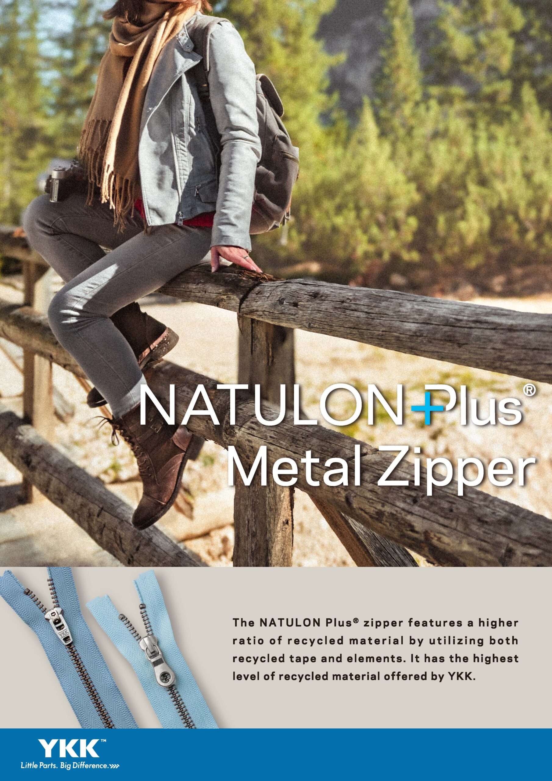 NATULON Plus® Metal Zipper